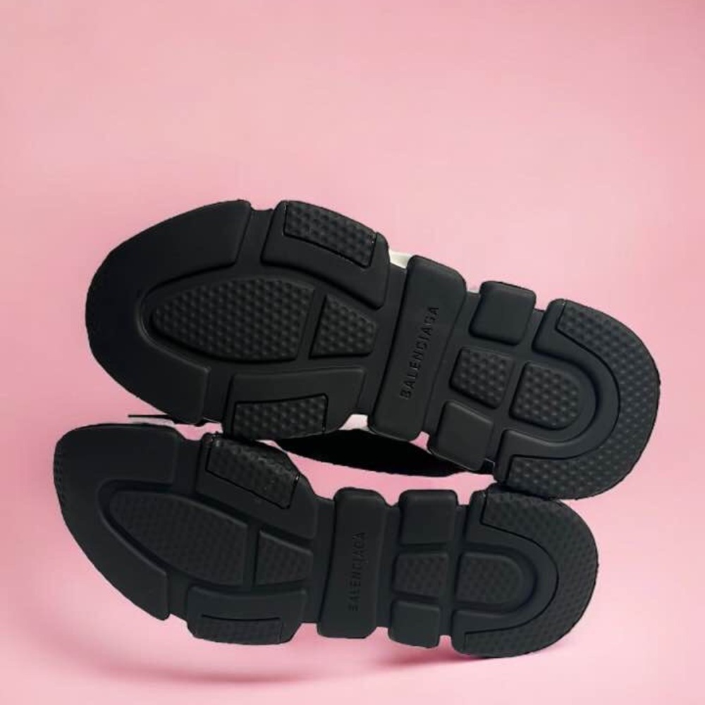 Balenciaga Speed Trainers Black White Sneaker Women Size 9 Runner Platform Orig. - Picture 8 of 10